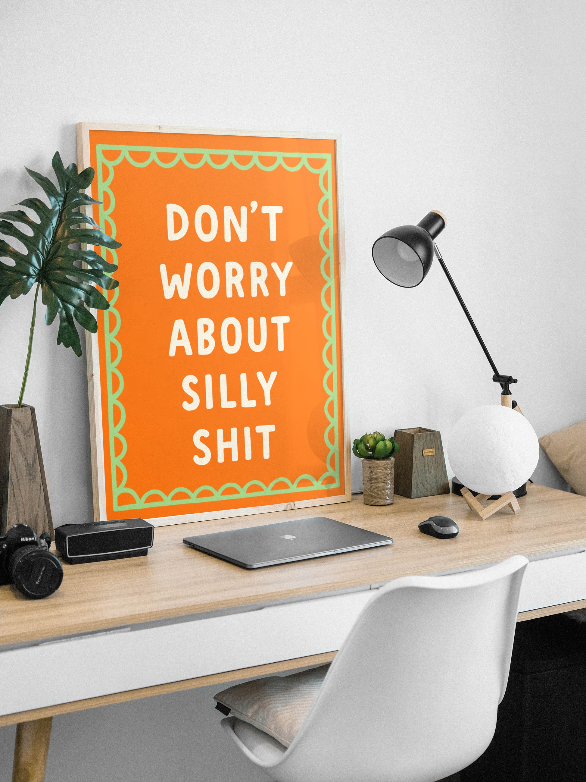 Don't Worry About Silly Shit Canvas Wall art