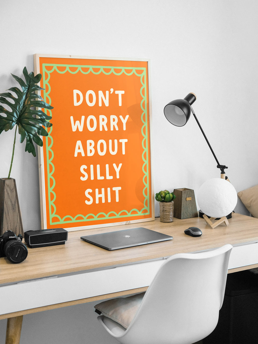 Don't Worry About Silly Shit Canvas Wall art