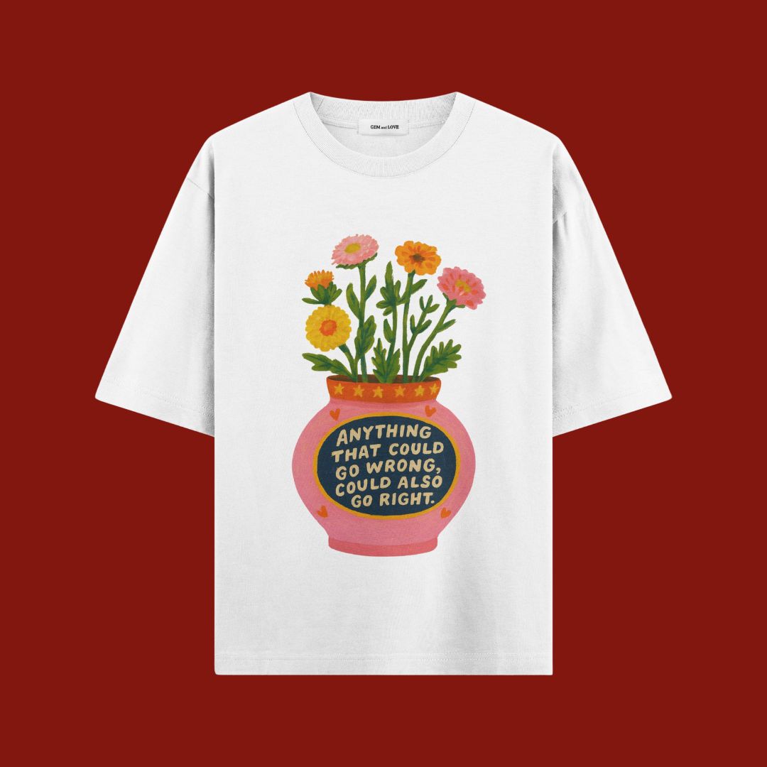 Zinnia Dreams Oversized T-Shirt