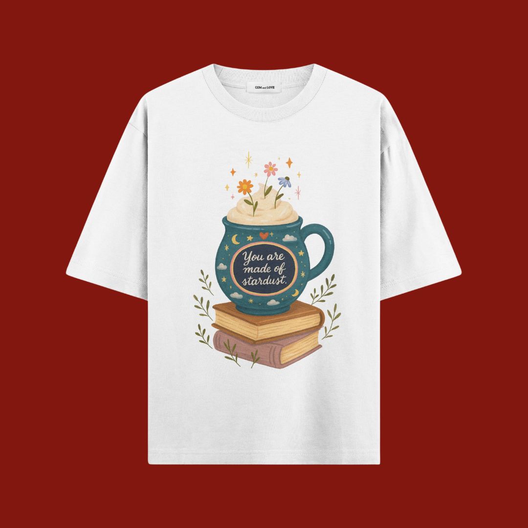 Stardust Brew Flower Pot Oversized T-Shirt