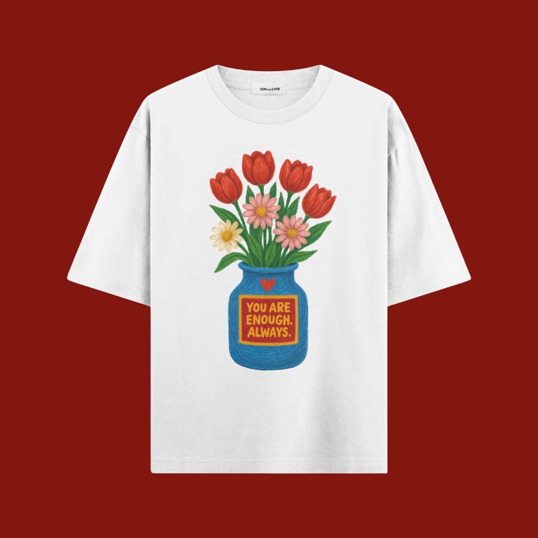 Always Enough Oversized T-Shirt Flower Pot Oversized T-Shirt