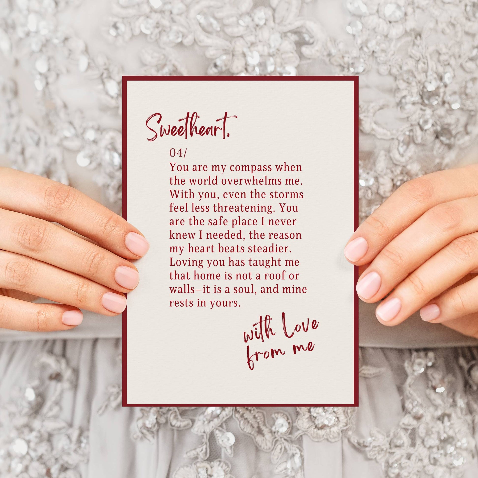 5 in one pack - Love Letters Postcard Collection