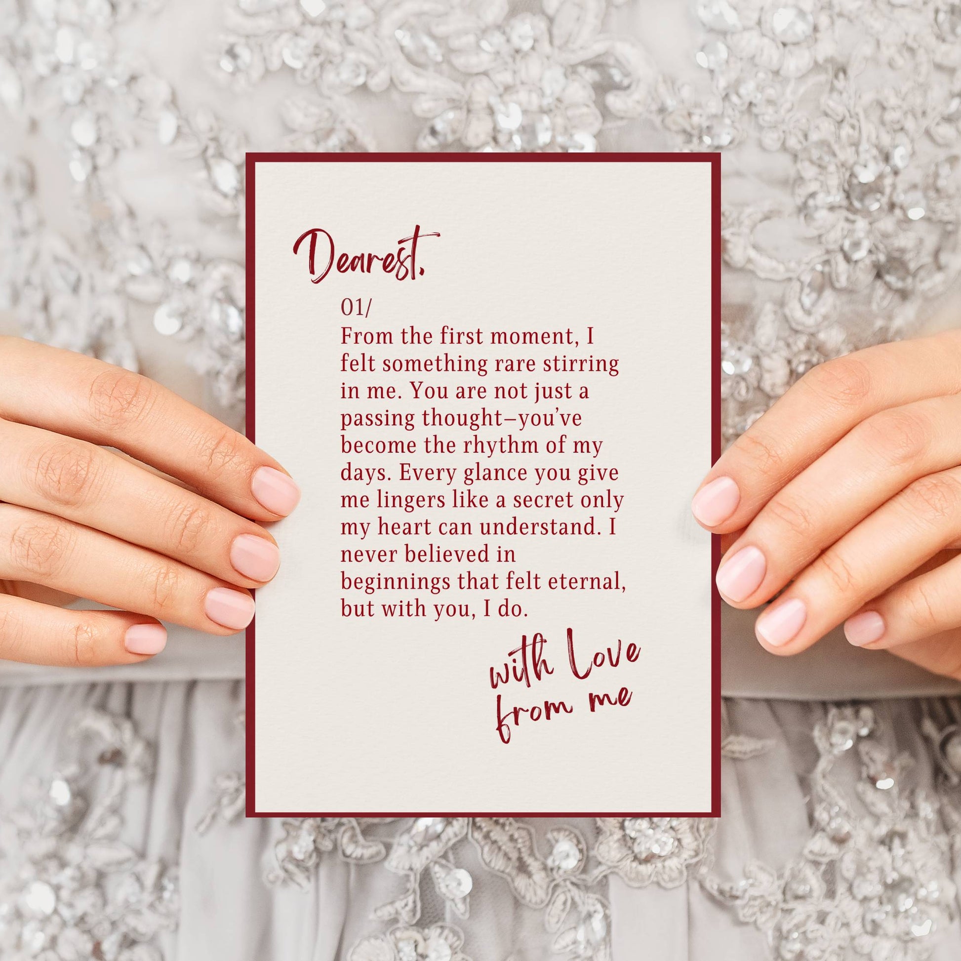 5 in one pack - Love Letters Postcard Collection