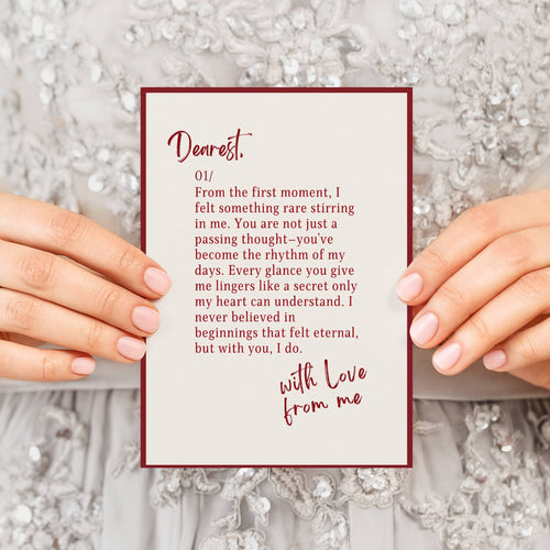 5 in one pack - Love Letters Postcard Collection