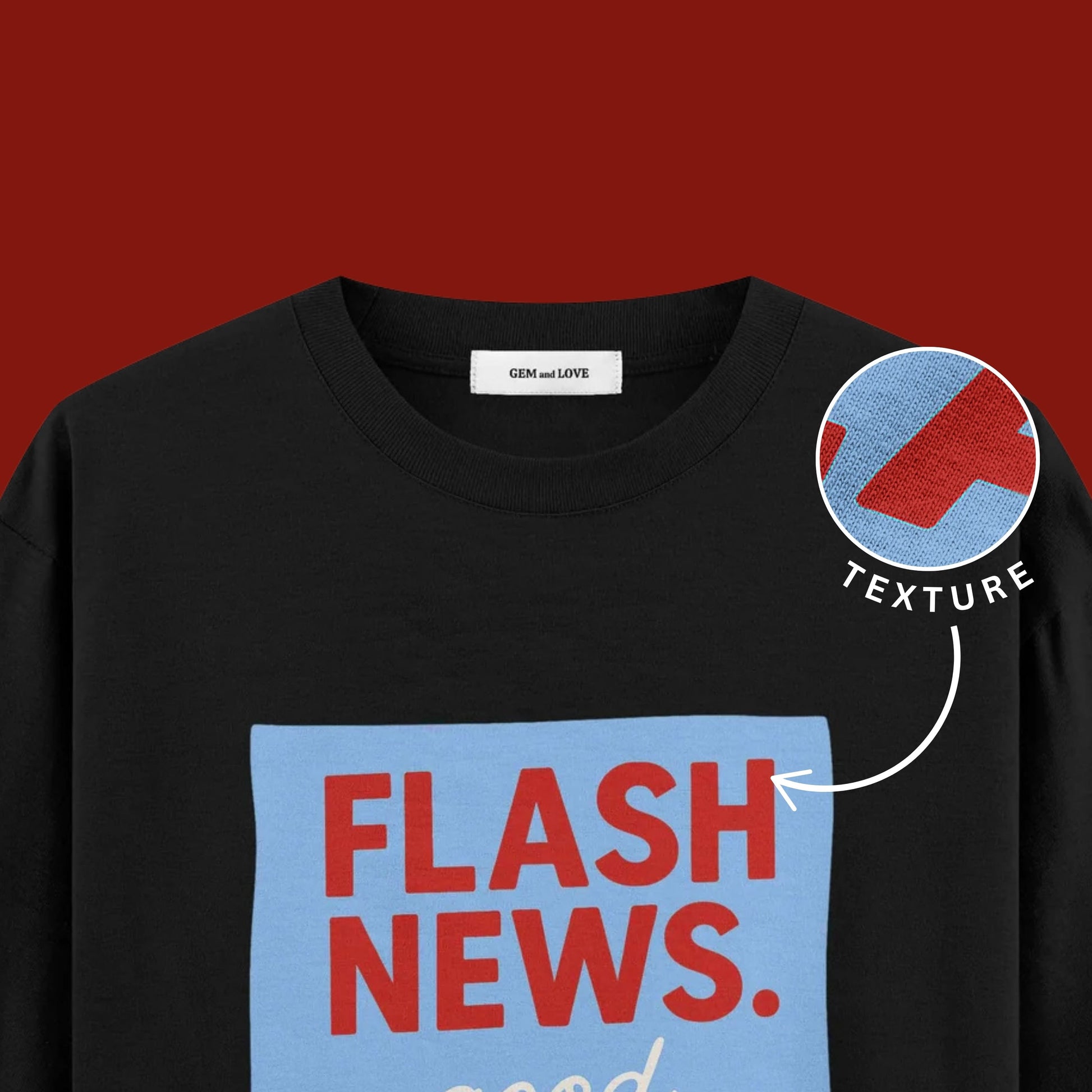 Flash News Oversized T-Shirt – Good Things Are Coming