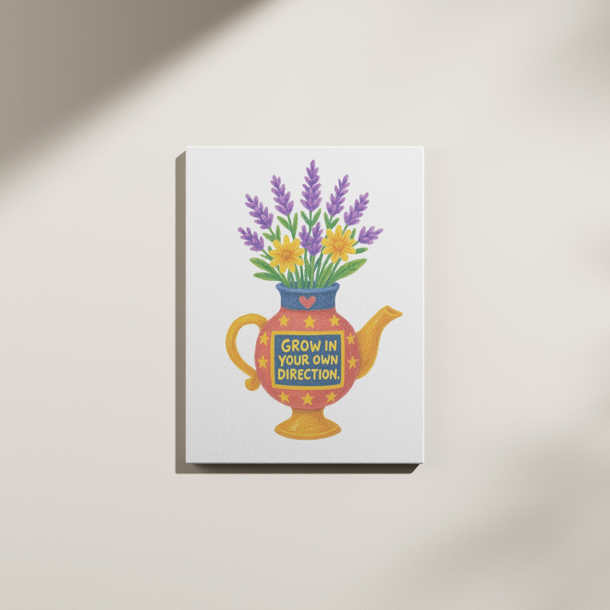 Crayon Flower Pot canvas - *Signature Love Pot Collection*