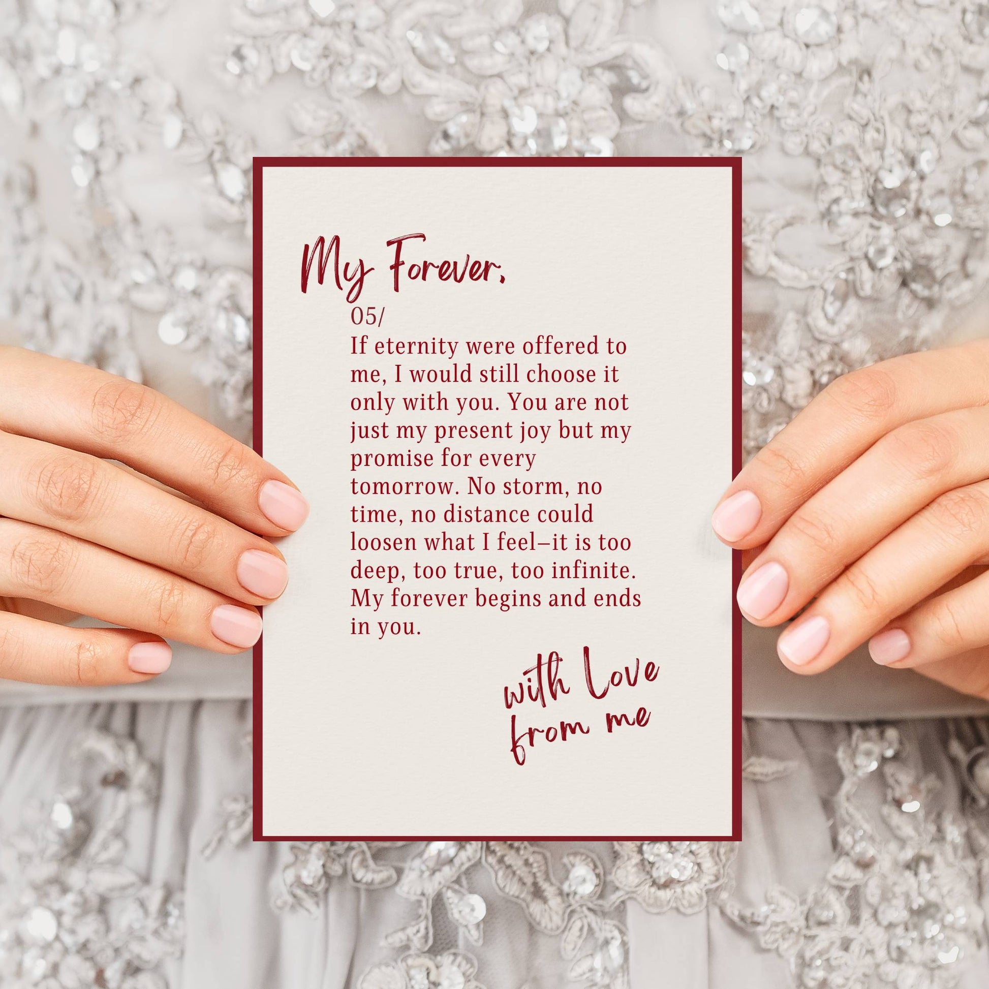 5 in one pack - Love Letters Postcard Collection