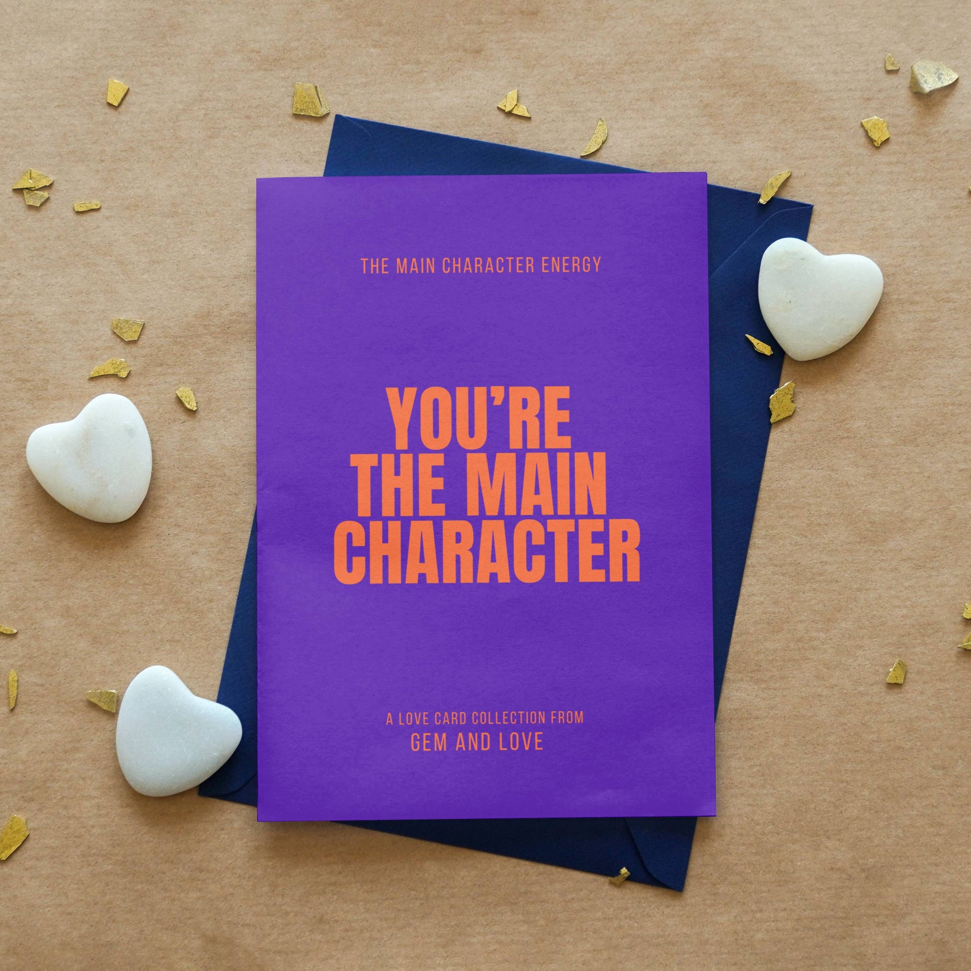 5 in one pack – Main Character Energy Motivational Postcard Set