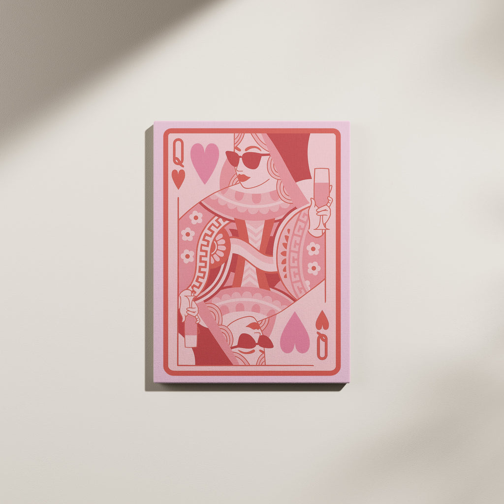Queen of Hearts Canvas Wall Art