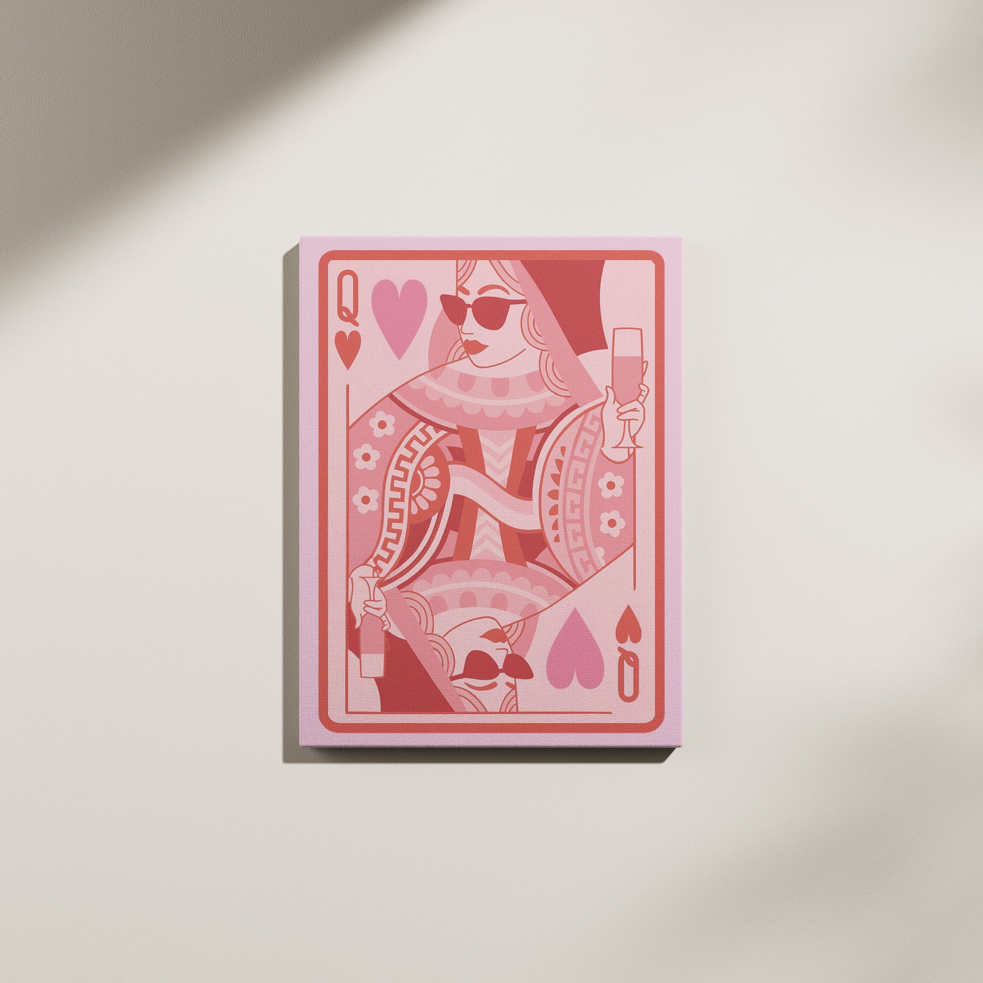Queen of Hearts Canvas Wall Art