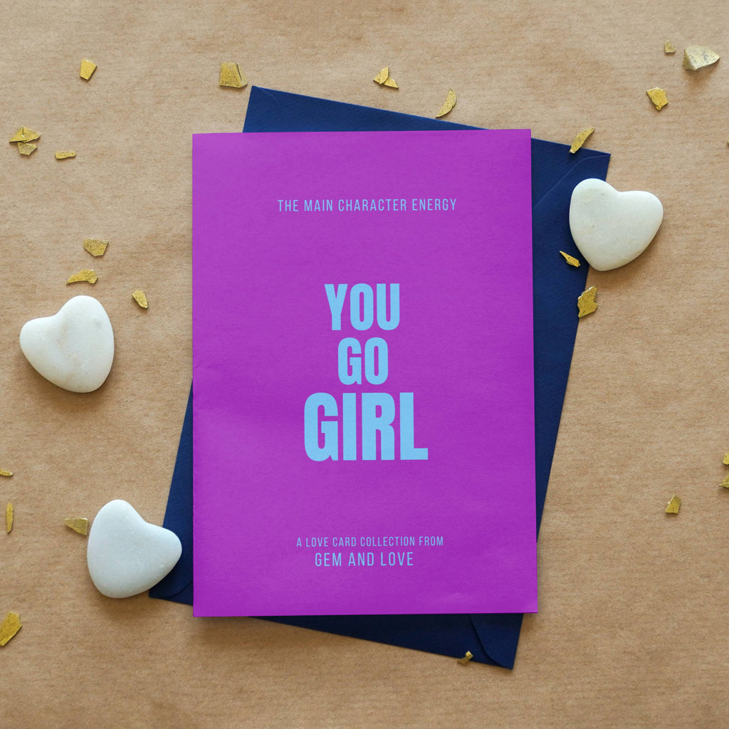 5 in one pack – Main Character Energy Motivational Postcard Set