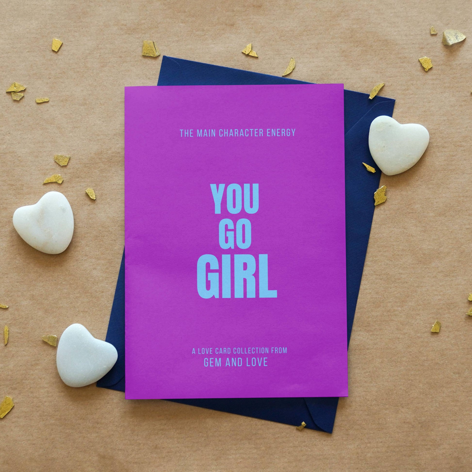5 in one pack – Main Character Energy Motivational Postcard Set