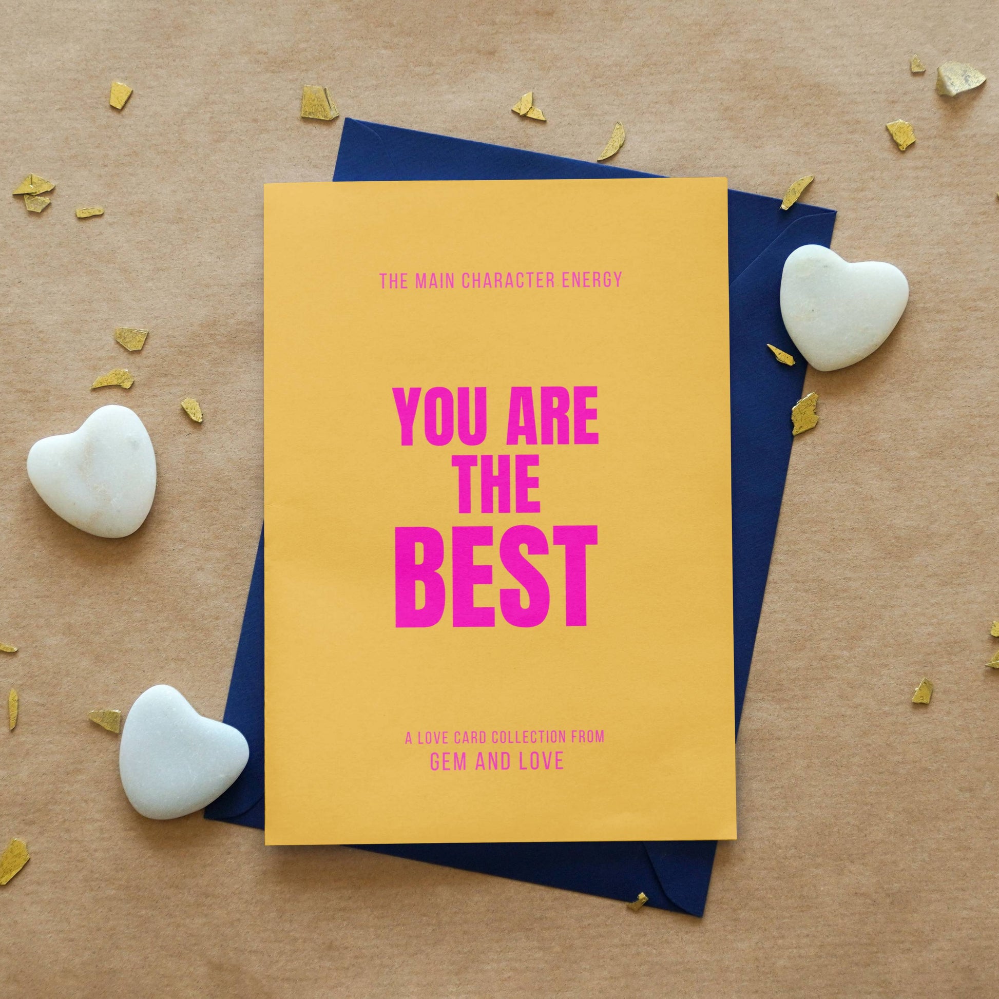 5 in one pack – Main Character Energy Motivational Postcard Set